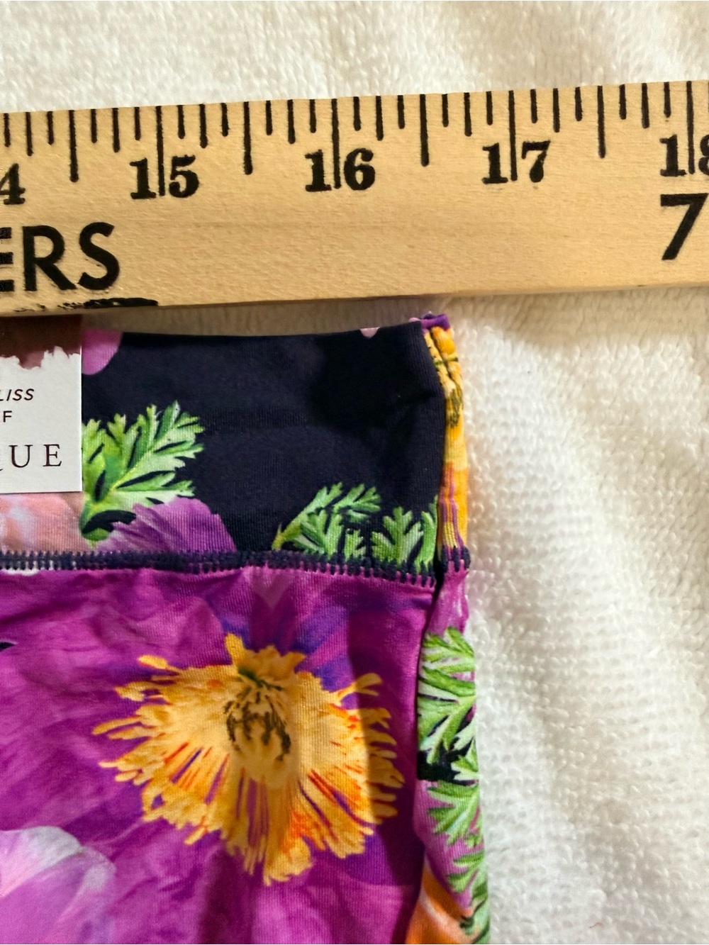 NWT 26/28 Cacique Comfort Bliss Full Brief - Floral Pink & Green - Picture 5 of 5